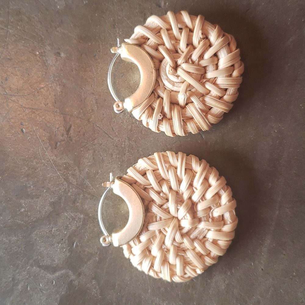 Natural Woven Earrings